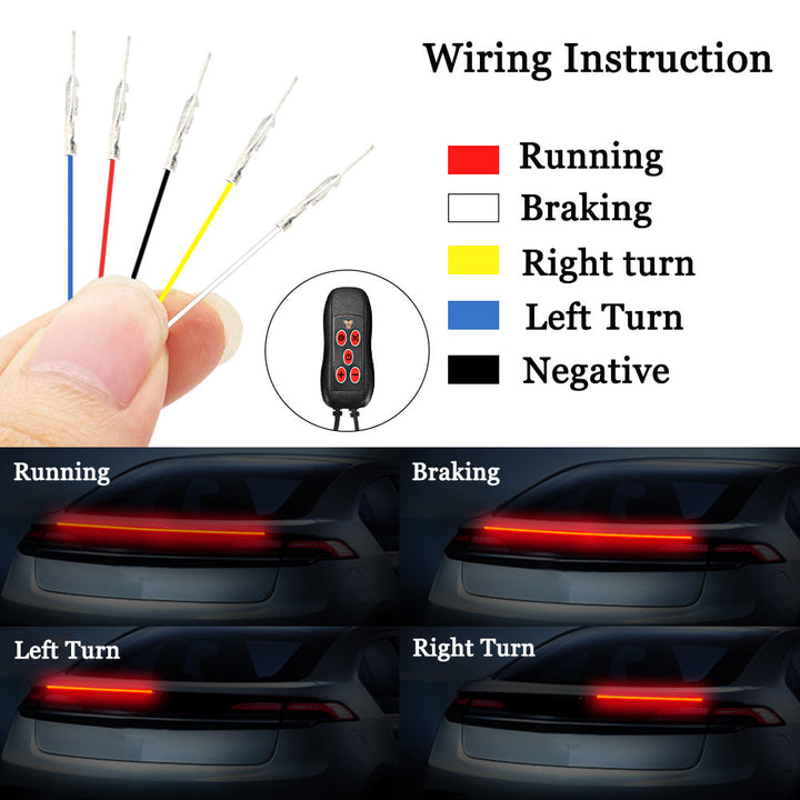 Transform Your Vehicle with the Universal Trunk Spoiler LED Car Strip