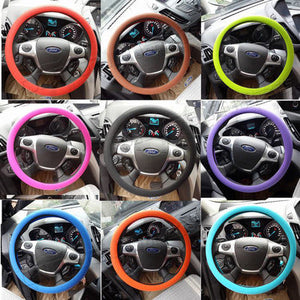 Transform Your Driving Experience with Our Non-Slip Car Silicone Steering Wheel Cover