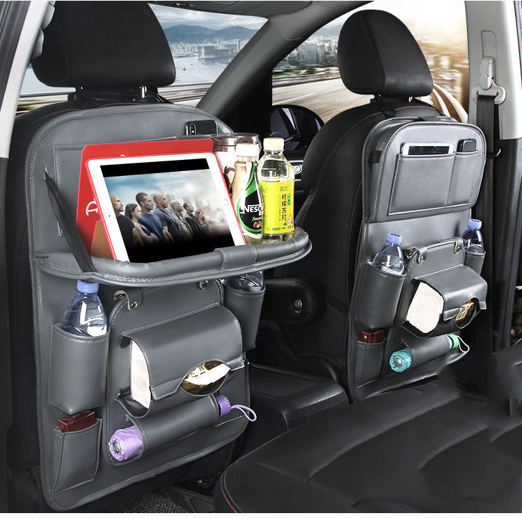 Transform Your Car's Interior with the PU Leather Car Storage Bag