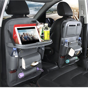 Transform Your Car's Interior with the PU Leather Car Storage Bag