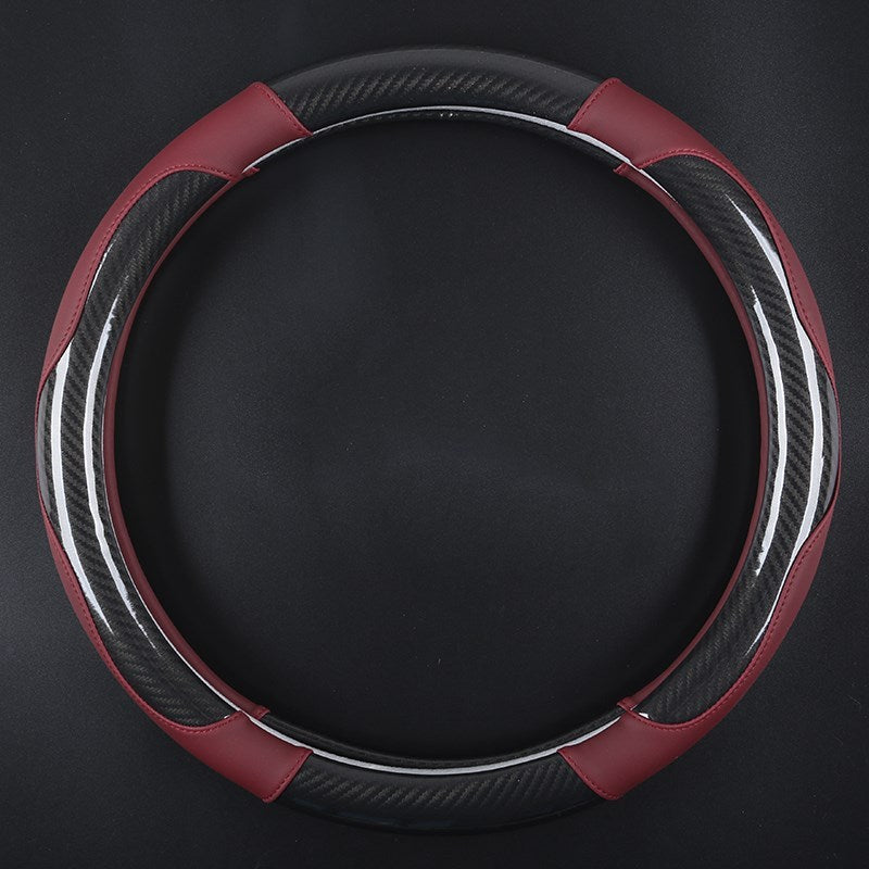 Experience Luxury with Our Carbon Fiber Car Steering Wheel Cover