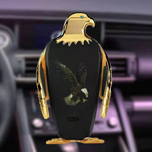 Experience Convenience with the Gold Black Car Phone Holder