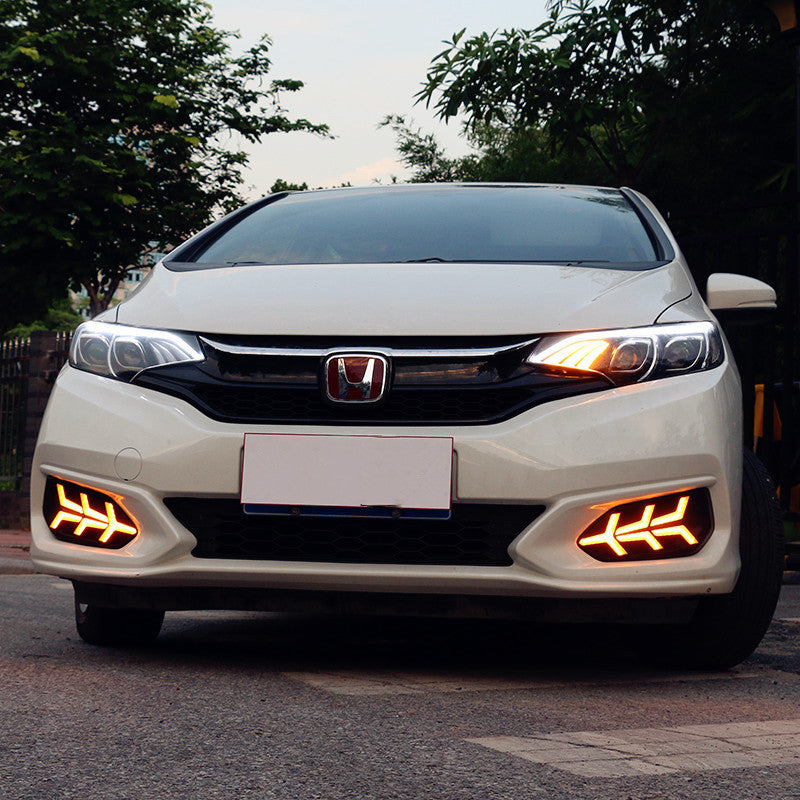 Illuminate Your Ride with Style: Car Modified Two-Color Daytime Running Lights