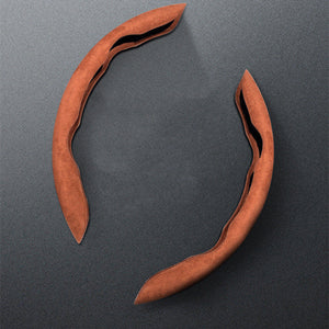 Transform Your Drive with the Flipping Fur Steering Wheel Protection Leather Cover