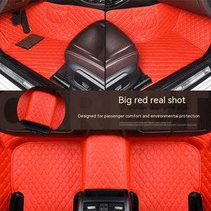 Discover the Luxurious Comfort of Our Car Foot Mat Fully Surrounded By Leather