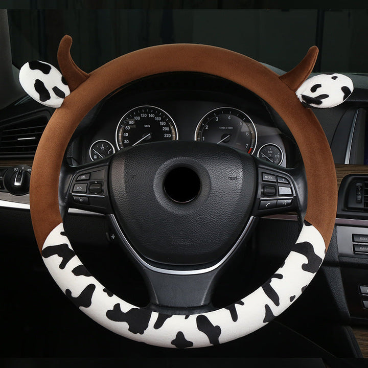 Transform Your Driving Experience with Our Plush Cute Car Steering Wheel Cover