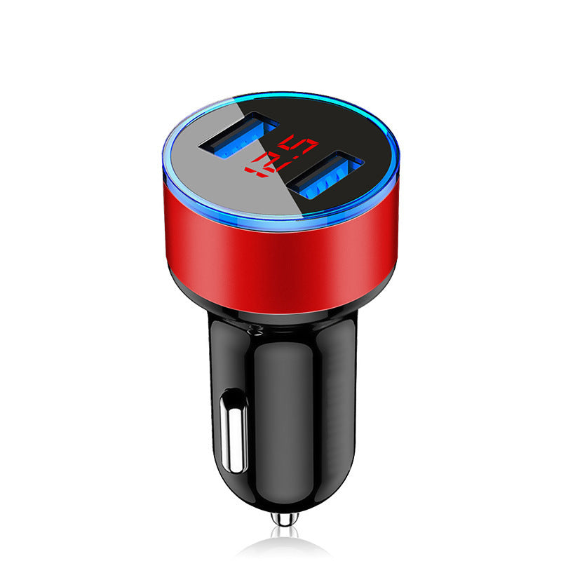 Aluminum Alloy Digital Display Car Charger