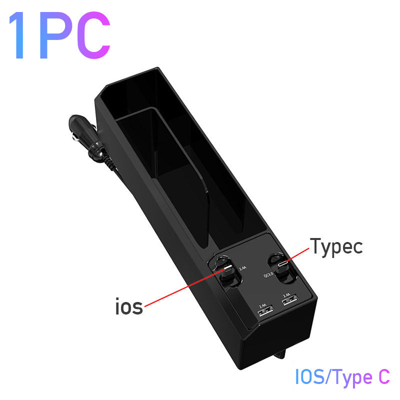 Car Organizer with Charger Cable