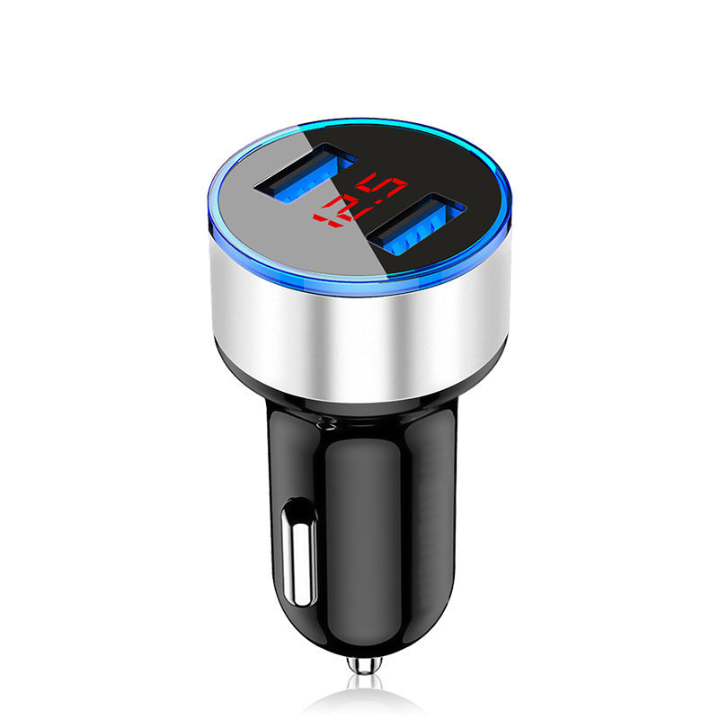 Aluminum Alloy Digital Display Car Charger