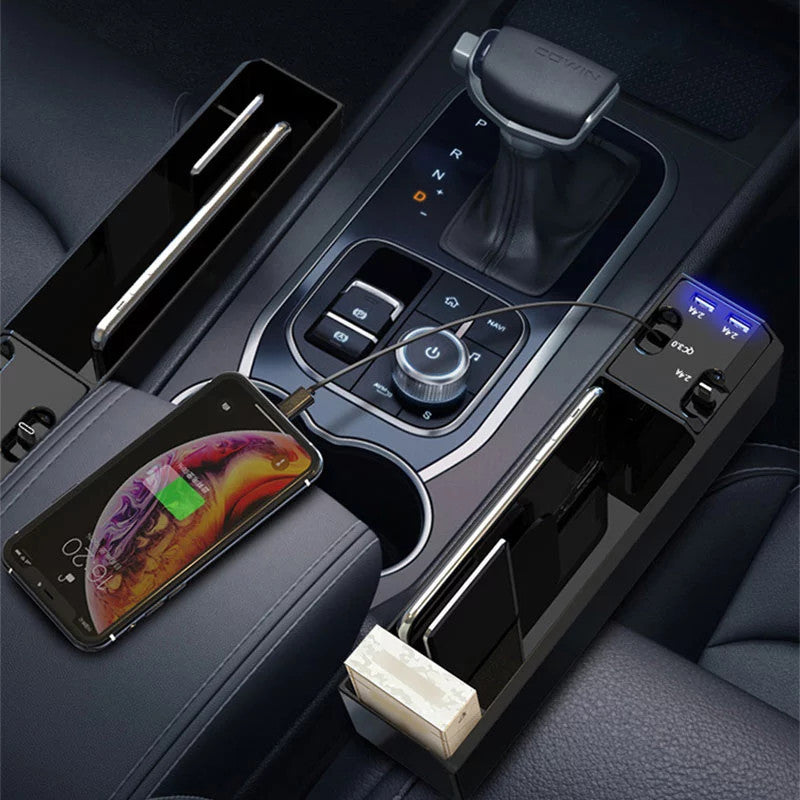 Car Organizer with Charger Cable