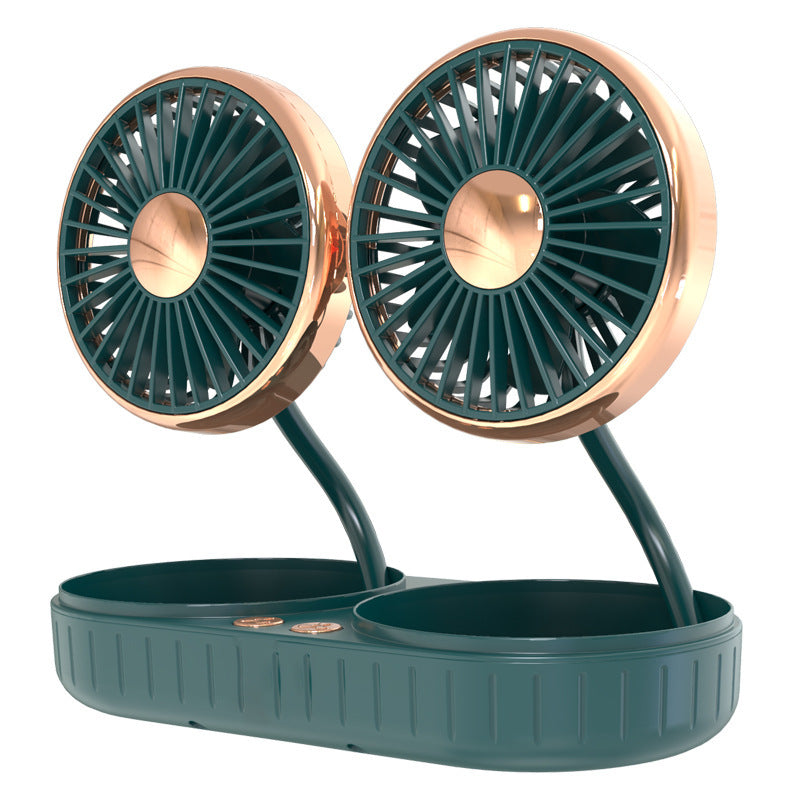Double-Headed Hose Small Car USB Fan