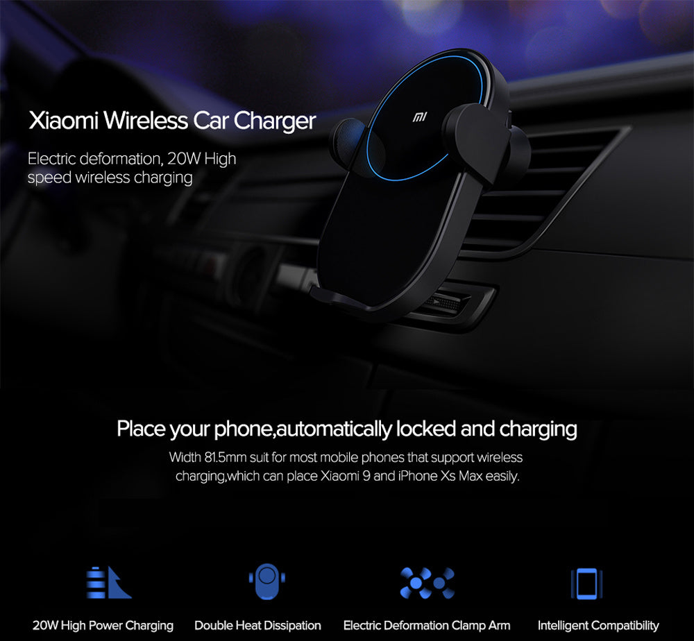 Wireless Car Charger 20W Car Charger