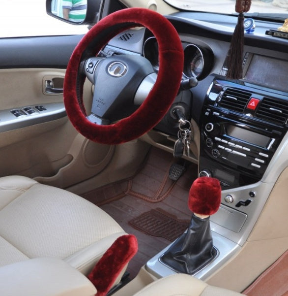 Car Fleece Steering Wheel Cover