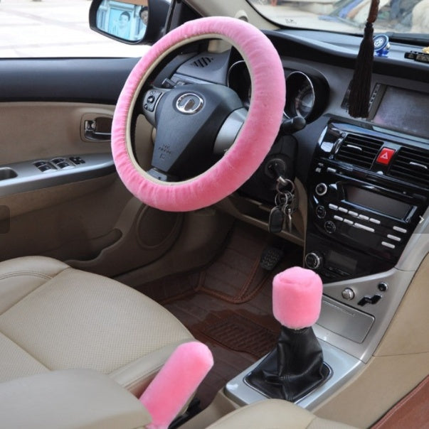 Car Fleece Steering Wheel Cover