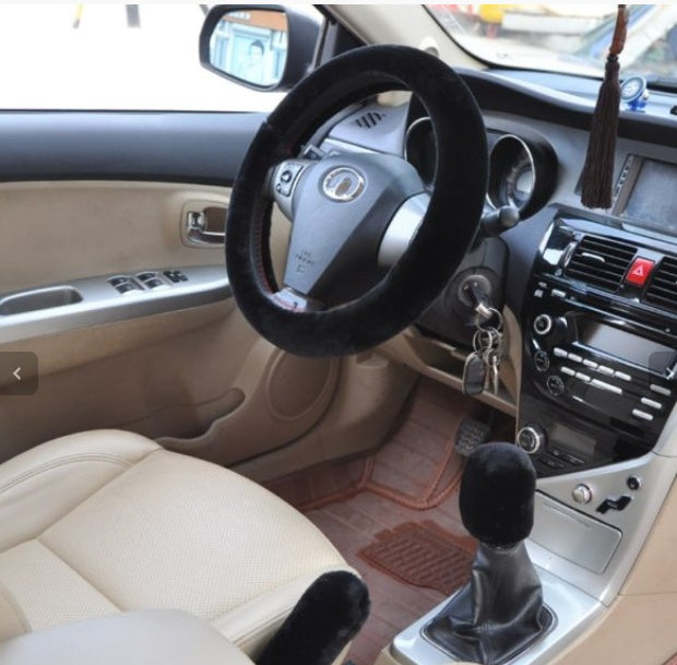 Car Fleece Steering Wheel Cover
