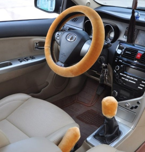 Car Fleece Steering Wheel Cover