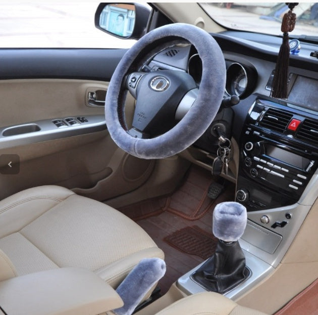 Car Fleece Steering Wheel Cover