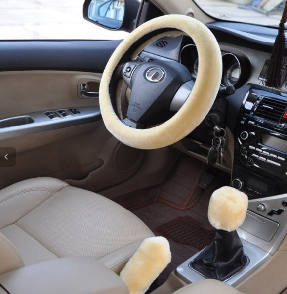 Car Fleece Steering Wheel Cover