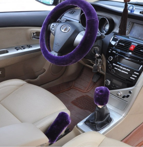 Car Fleece Steering Wheel Cover