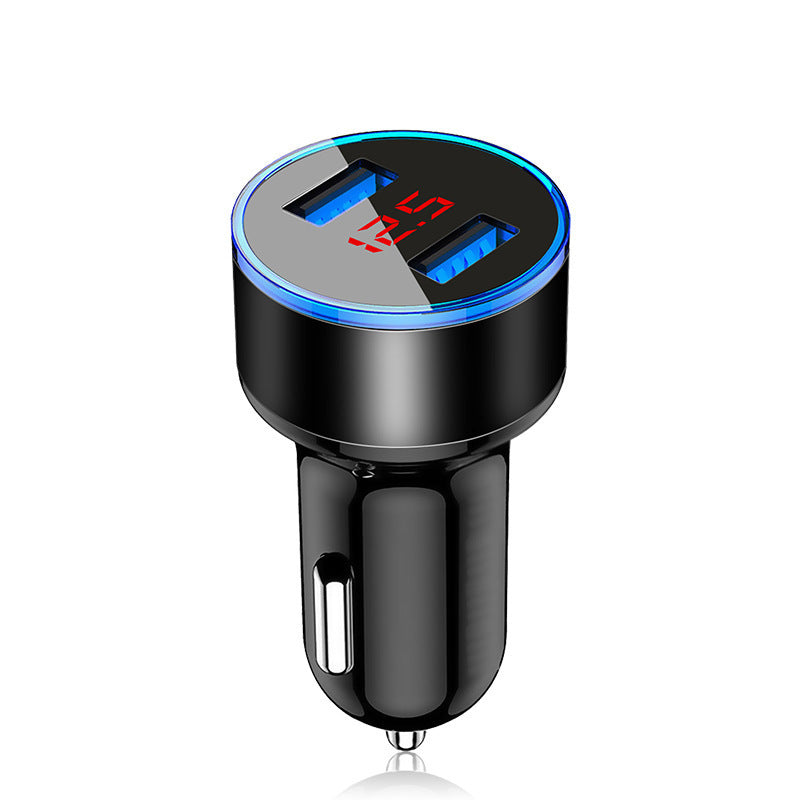 Aluminum Alloy Digital Display Car Charger