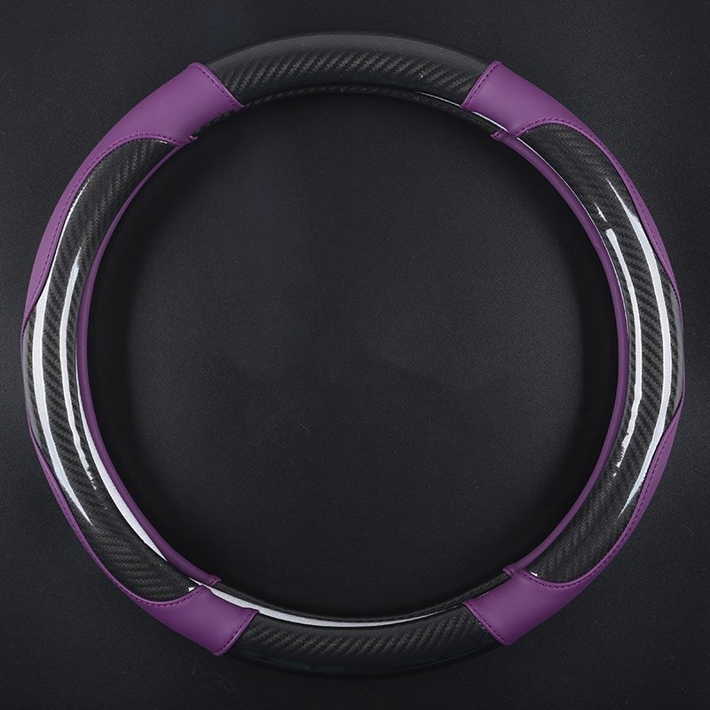 Carbon fiber car steering wheel cover
