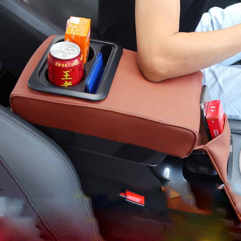 Car Armrest Storage Water Cup Holder