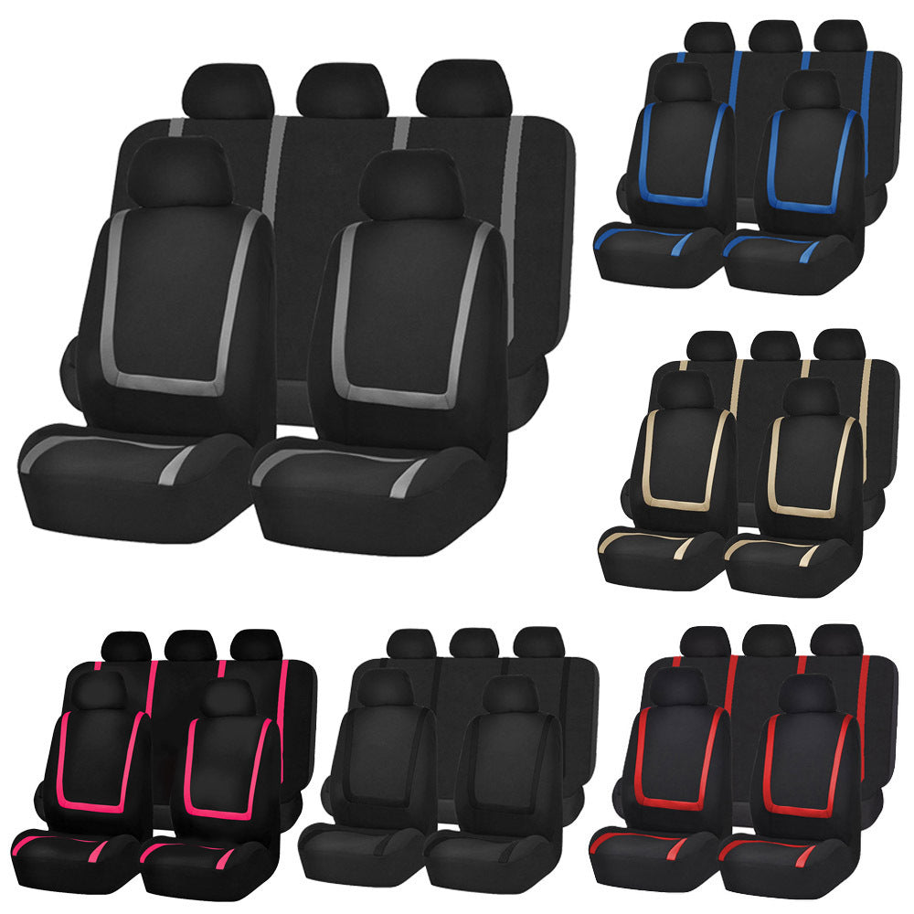 Fully enclosed car seat cushion cover