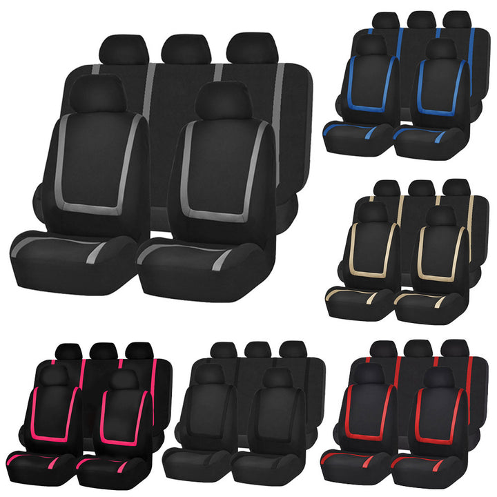 Fully enclosed car seat cushion cover