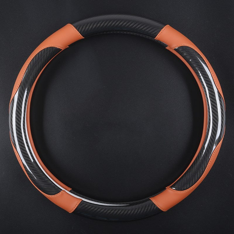 Carbon fiber car steering wheel cover