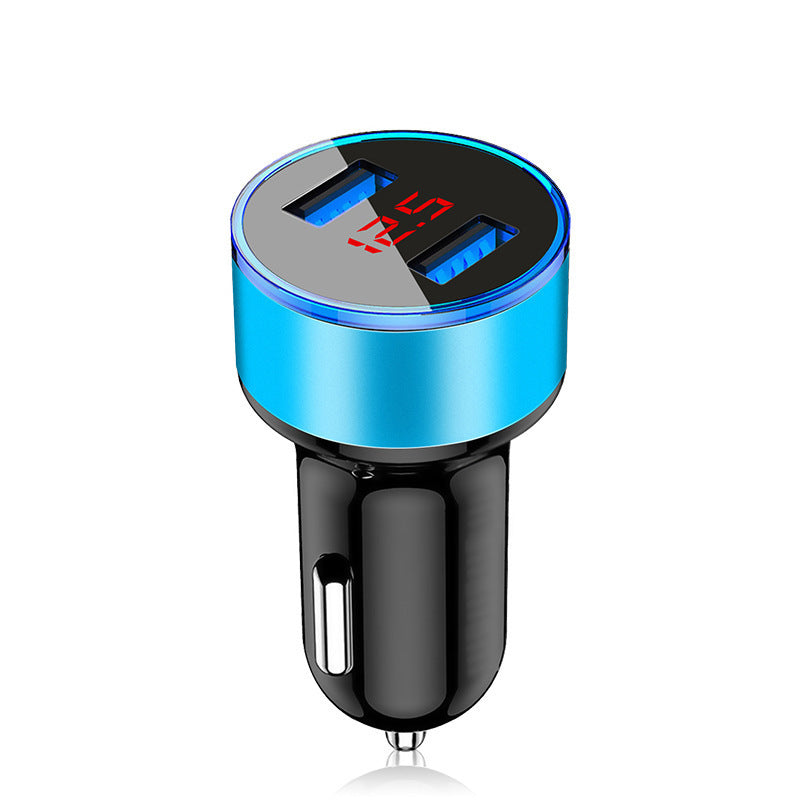 Aluminum Alloy Digital Display Car Charger