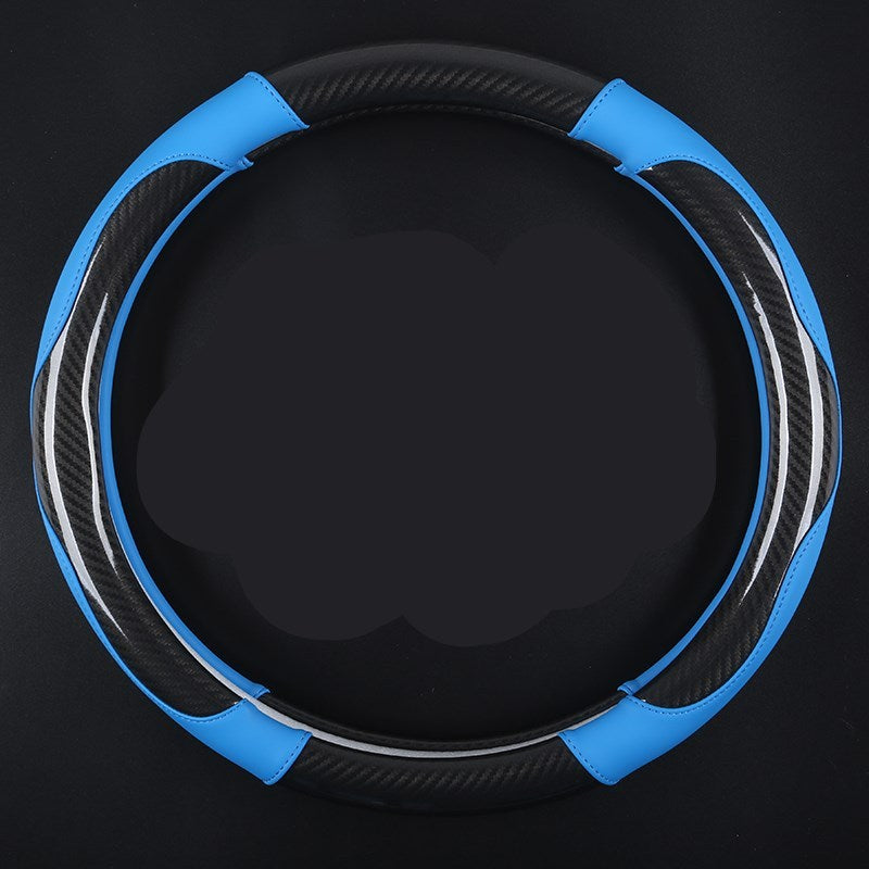 Carbon fiber car steering wheel cover