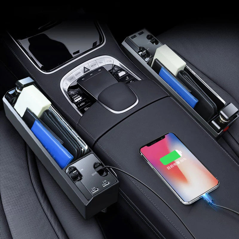 Car Organizer with Charger Cable
