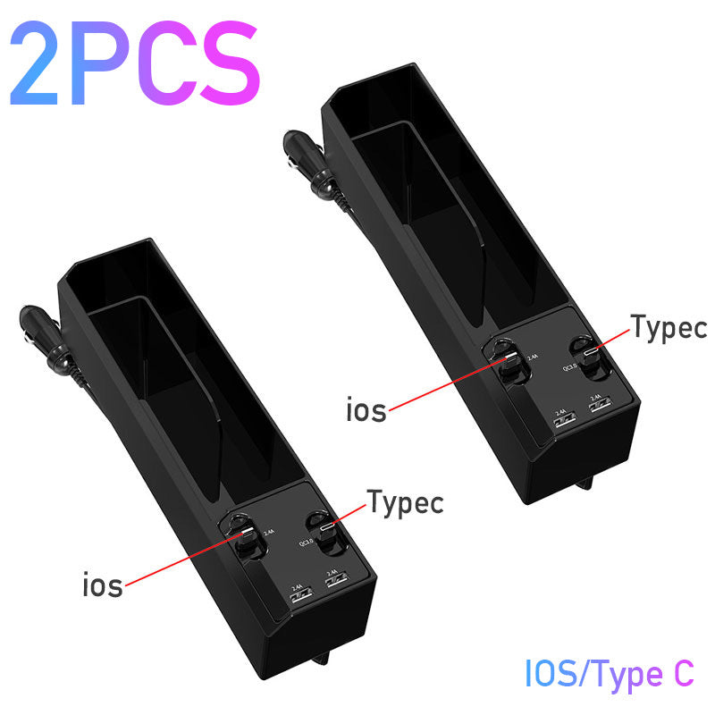 Car Organizer with Charger Cable