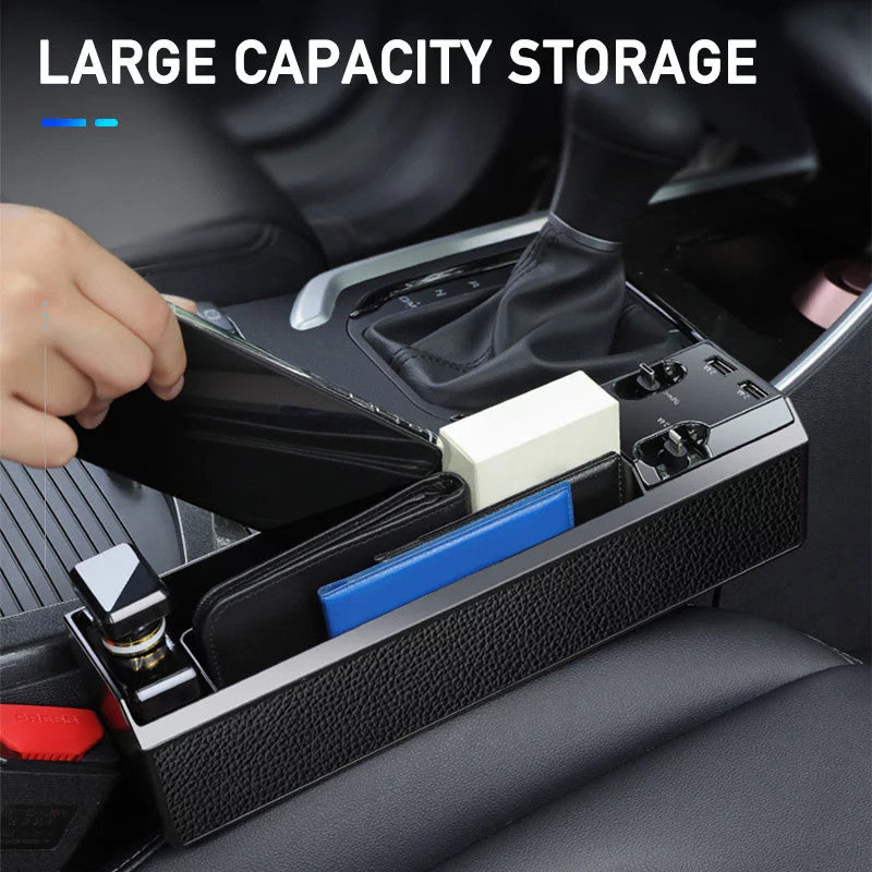 Car Organizer with Charger Cable