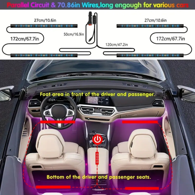 LED Car Interior Atmosphere Light