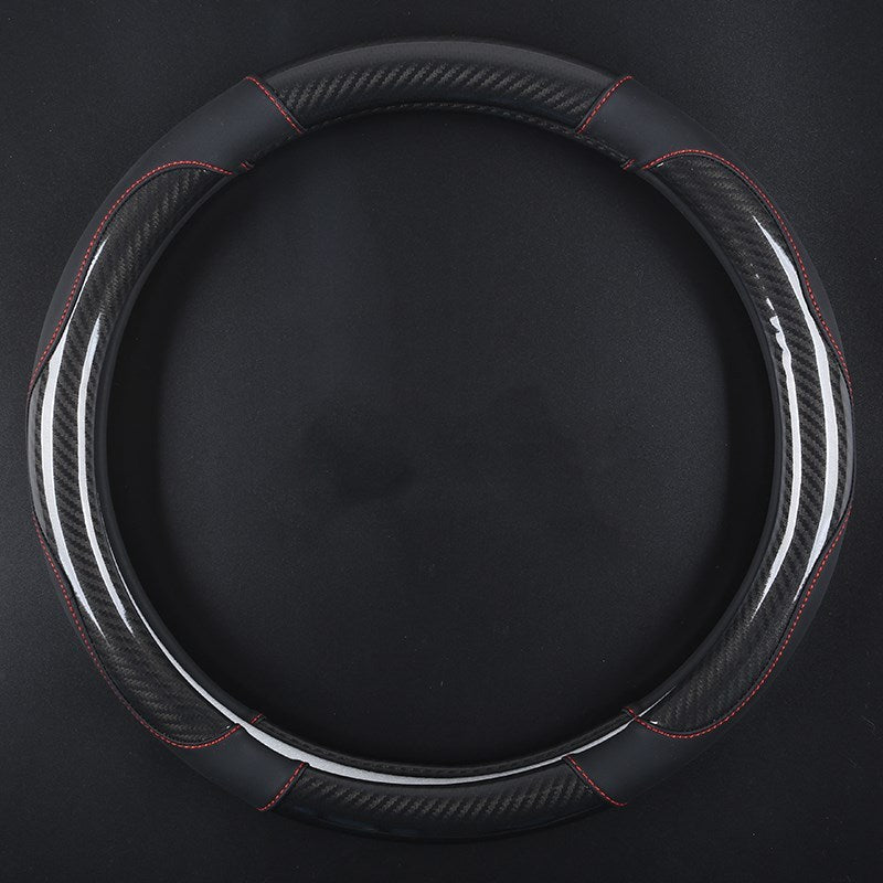 Carbon fiber car steering wheel cover
