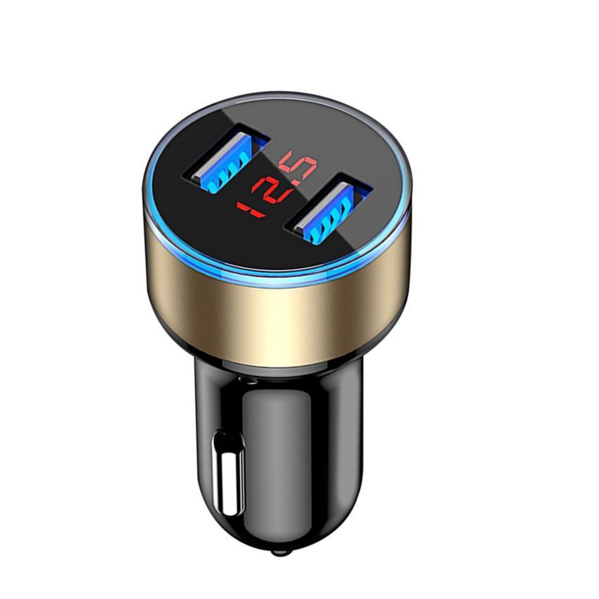 Aluminum Alloy Digital Display Car Charger