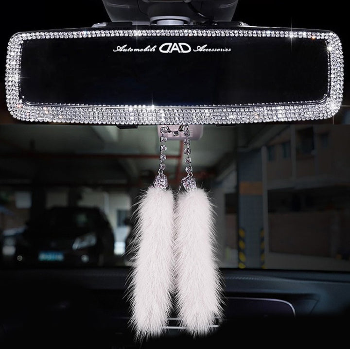 Car Interior Rearview Mirror Decor