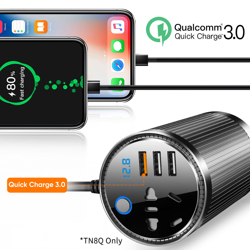 Multifunctional car inverter charger