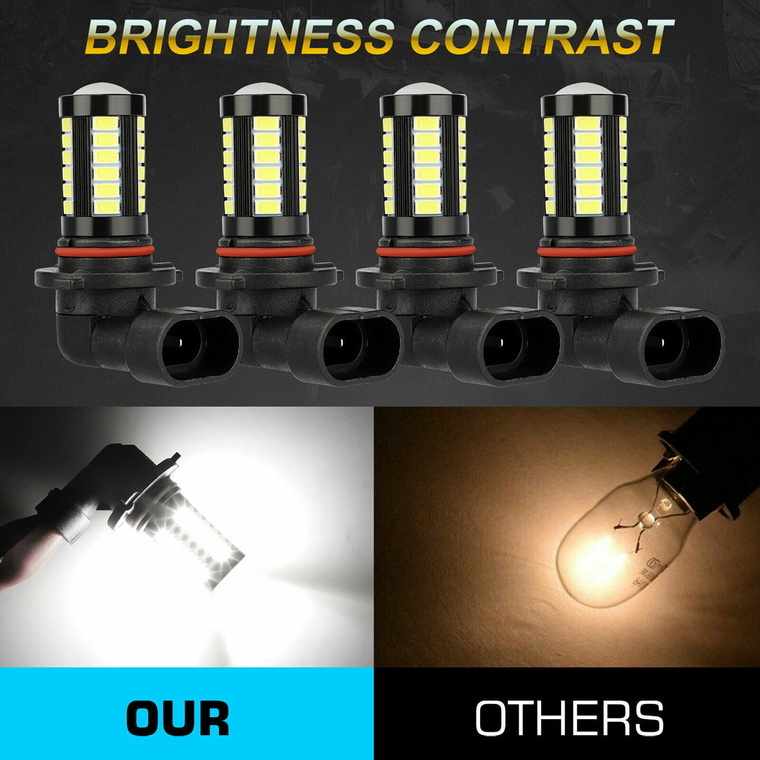 9006 K White LED Bulb Kit