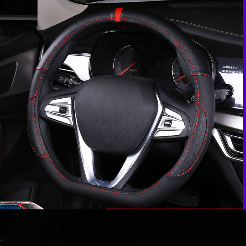 Universal Leather Steering Wheel Cover