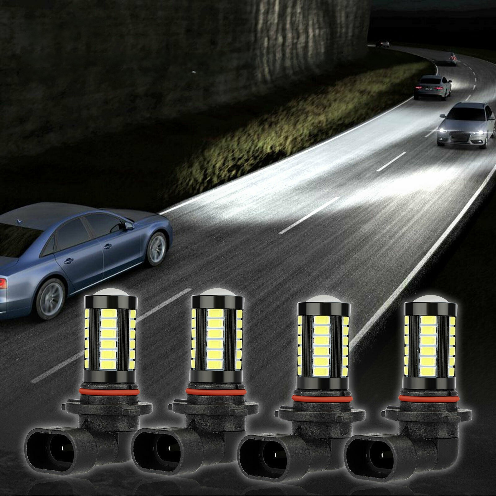 9006 K White LED Bulb Kit