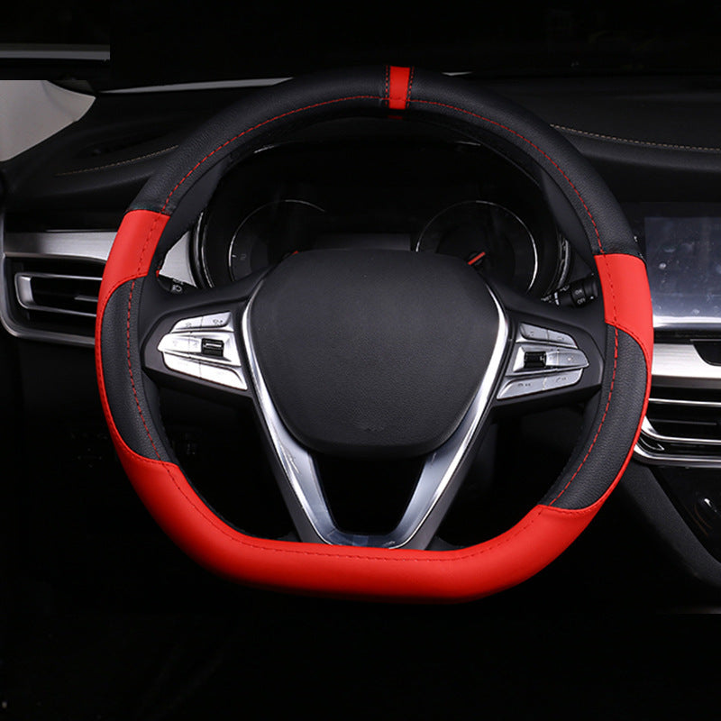 Universal Leather Steering Wheel Cover
